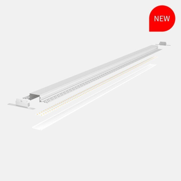 LED-профіль MLG під шпаклівку LD8820 з розсіювачем, 3 метра