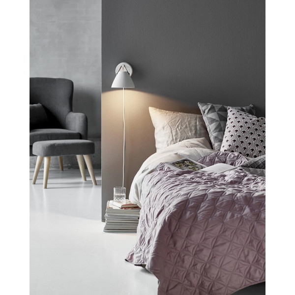 Бра, настінний світильник Nordlux 84291001 Strap GU10 1x8W IP20 білий - фото №1