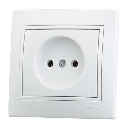 Розетка белая Mira, Lezard