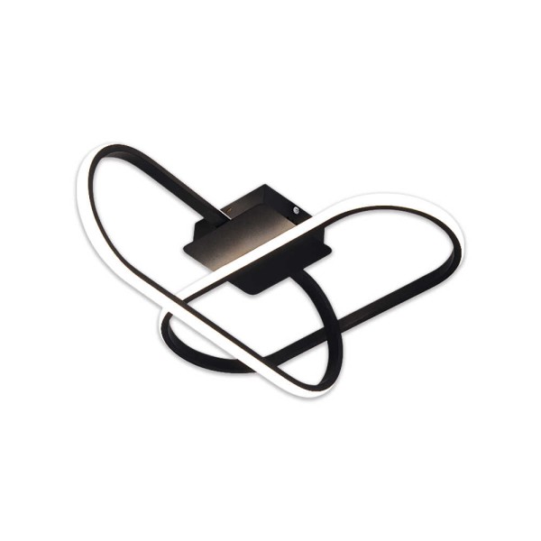 Світильник LED smart SKYLER-2D +пульт 55W 3000-5000K IP20 чорний Violux ( 220895 )