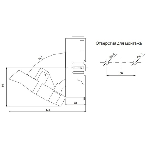 Роз'єднувач Eti HVL EK 000 3P 100A (1701000) - фото №1