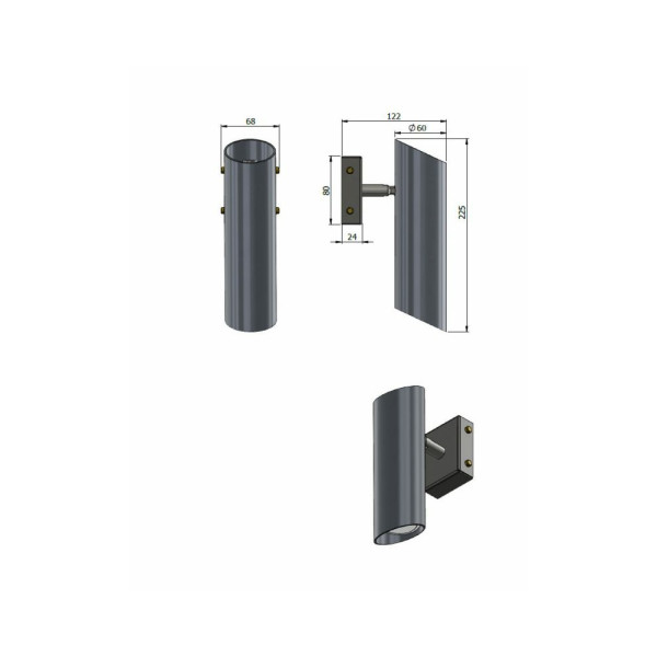 Бра, настінний світильник Pikart 32650-4 GU10 1x60W IP20 - фото №3