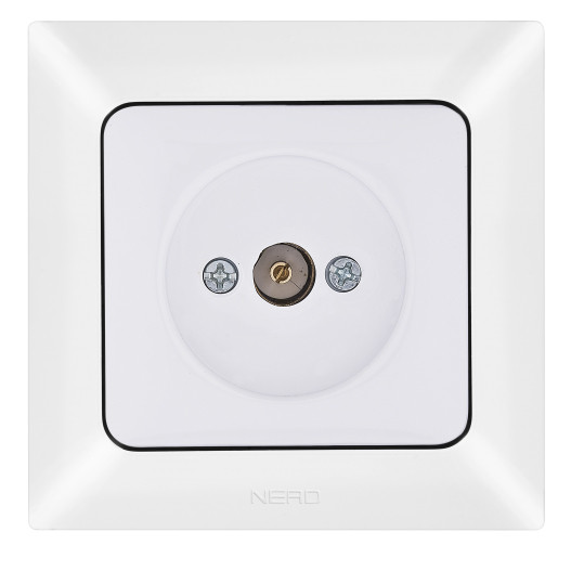 Конечная TV розетка NE-AD ARAS 93-110-45 белая