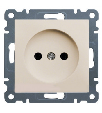 Розетка без з/к WL1011 Lumina-2, кремовая, Hager