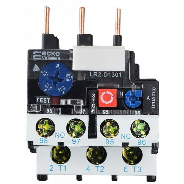 Тепловое реле Аско-Укрем PT 1301 0,1-0,16А LA1-KN40 (A0040060001) - фото №2
