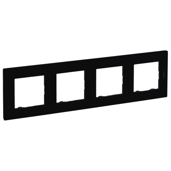 Рамка 4-постовая Legrand Niloe Step черный (863594)