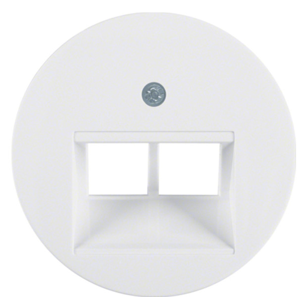 Накладка для подвійної розетки UAE полярна білизна Berker R.х