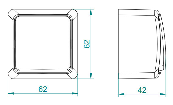 Одноклавішний вимикач Elektro-Plast Berg 3710-00 (білий) - фото №3