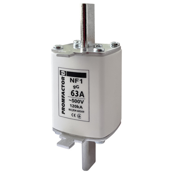 Запобіжник ножевий з плавкою вставкою Promfactor NF1.63A 500В 120kA