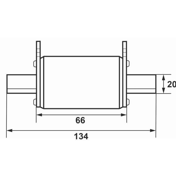 Запобіжник ножевий з плавкою вставкою Promfactor NF1.63A 500В 120kA - фото №1