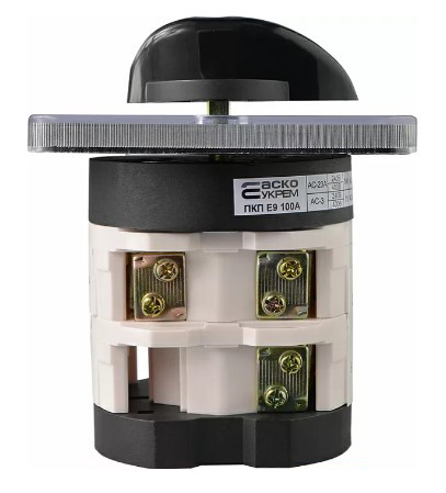 Пакетный переключатель Аско-Укрем ПКП Е9 2.823 A0110010027 (1-0 3 полюса) - фото №3