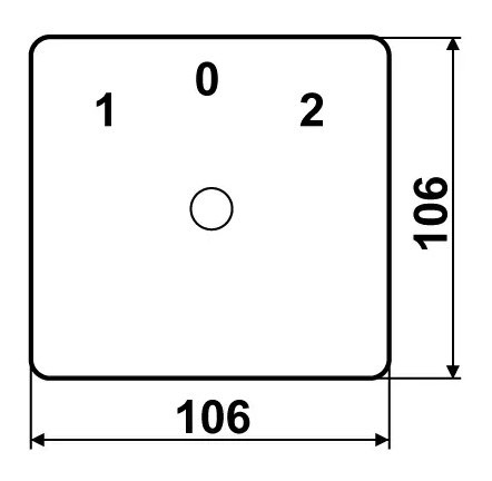 Пакетный переключатель Аско-Укрем ПКП Е9 2.823 A0110010027 (1-0 3 полюса) - фото №5