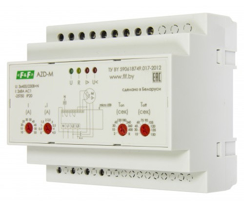 Автомат захисту двигуна F&F AZD-02 3х220/400В