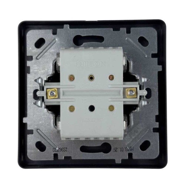 Вимикач Nilson Selene антрацит 2кл ( 23362503 ) - фото №1