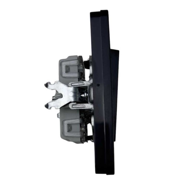 Вимикач Nilson Selene антрацит 2кл ( 23362503 ) - фото №3