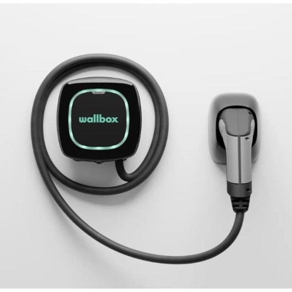 Зарядна станція Wallbox Pulsar Plus 22кВт Type 2 кабель 7м чорна (PLP1-M-2-4-9-002) - фото №5
