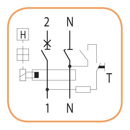 Дифференциальный автомат ETI 002173234 KZS-2M C 16/0.01 тип A (10kA) - фото №2