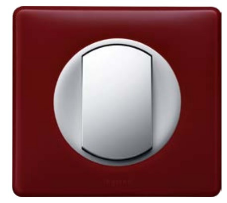 Однопостовая рамка Legrand Celiane (066751) (перкаль Бордо) - фото №1