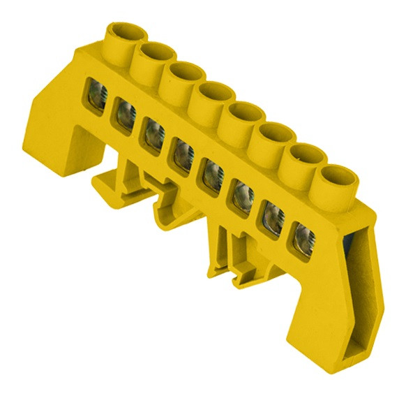 Універсальна шина TNSy ізольована «N/PE» ШЛУ6х9-8 на DIN-рейку жовта (TNSy5503144)