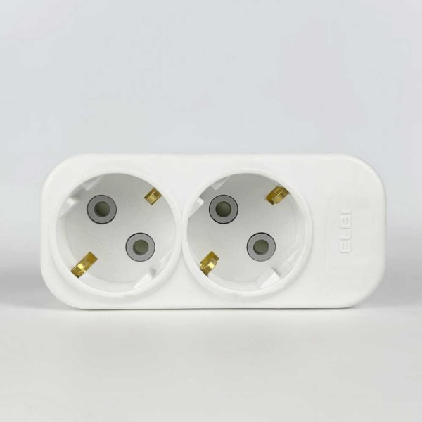 Колодка EL-BI 2-я с заземлением со шторками Myra ( 527-010200-201 ) - фото №3