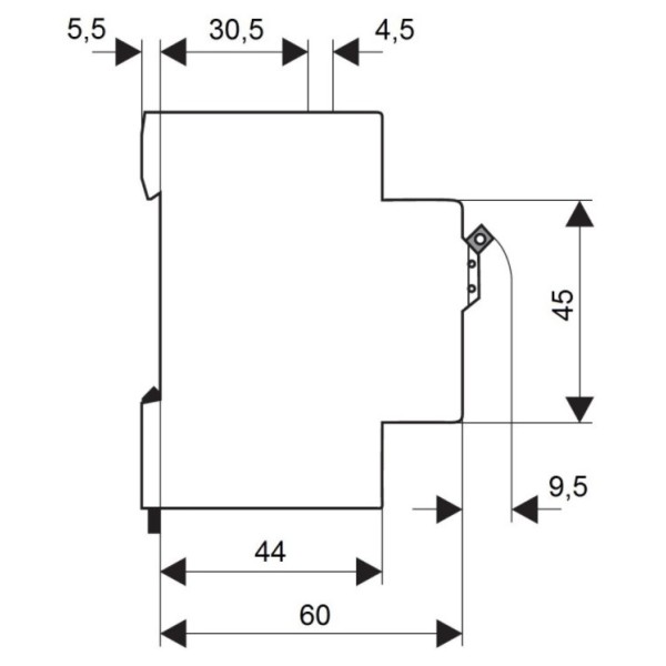 Автоматический выключатель Schrack BM017310ME 10кА 10А 3P х-ка C ME - фото №3