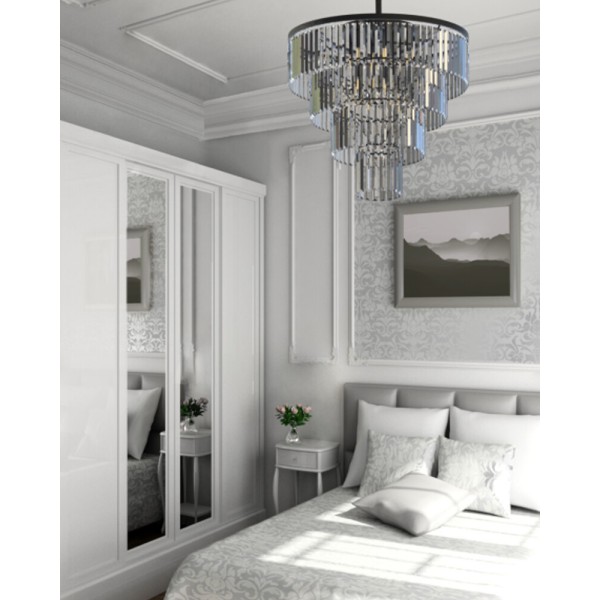 Люстра Nowodvorski 7614 Cristal L E14 12x25W IP20 черная - фото №3