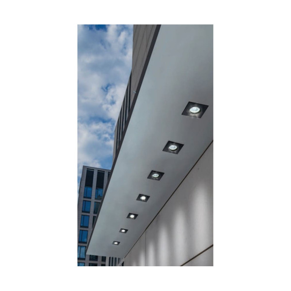 Точечный светильник AZzardo AZ4230 Ika Square Ip65 Bk - фото №2