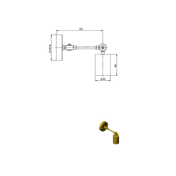 Бра, настінний світильник Pikart 26252 Simple GU10 1x60W IP20 - фото №2