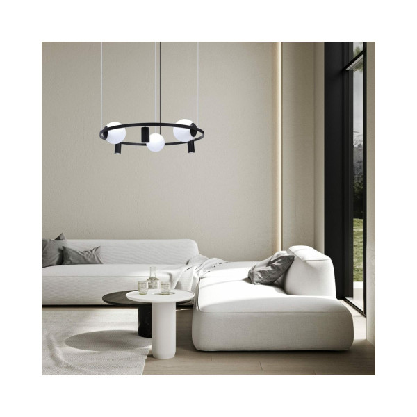 Люстра Zuma Line 5006 Orbit E27+GU10 6x40W IP20 Чорна - фото №2