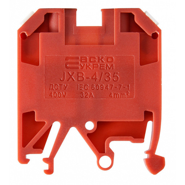 Клеммник Аско-Укрем JXB 4/35 красный (A0130010034) - фото №1