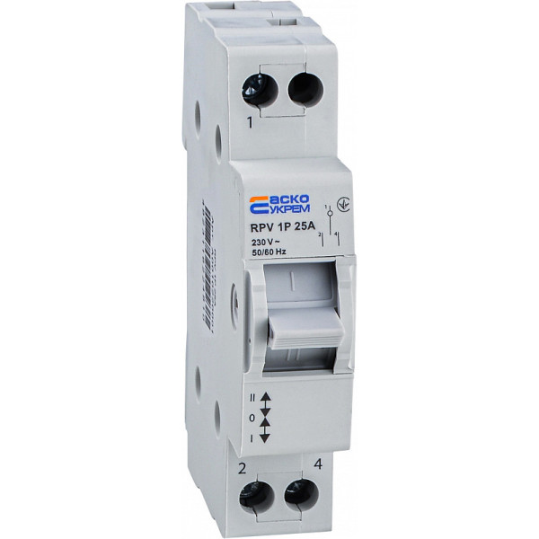 Выключатель-разъединитель Аско-Укрем (І-0-ІІ) RPV 1P 25A (A0010220001)