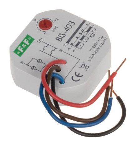 Імпульсне реле F&F BIS-403 10А з затримкою часу - фото №1