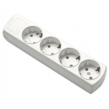 Колодка четверна FAR Manolya F33 з заземленням (7.5.2.70235)