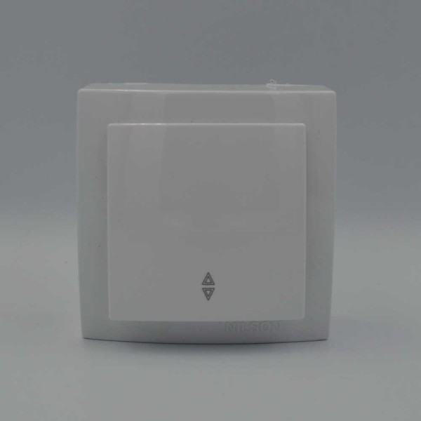 Вимикач Nilson Themis білий 1кл прохідний ( 26111007 ) - фото №1