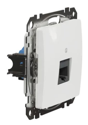 Комп'ютерна розетка Schneider Electric Sedna Design & Elements RJ45 кат. 6 STP біла SDD111461 - фото №1