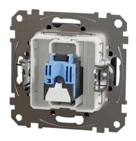 Комп'ютерна розетка Schneider Electric Sedna Design & Elements RJ45 кат. 6 STP чорна SDD114461 - фото №3