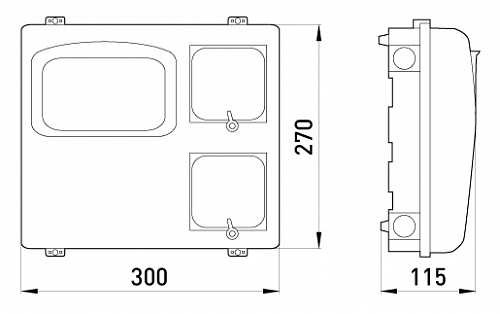 Корпус пластиковый E.Next КДЭ-3 (s0110007) - фото №5