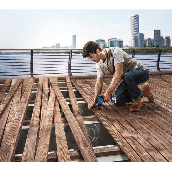 Ударный шуруповерт-дрель Bosch Professional GSB 18V-50 18В 2х20Ач ЗУ GAL 18V-20 L-Case (06019H5100) - фото №2