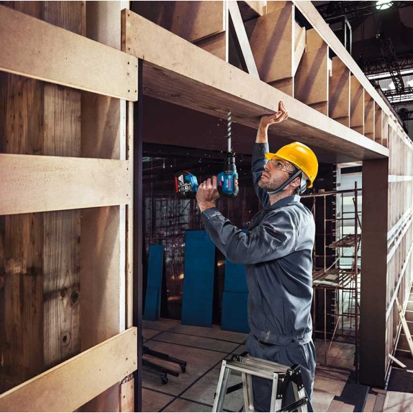 Ударный шуруповерт-дрель Bosch Professional GSB 18V-50 18В 2х20Ач ЗУ GAL 18V-20 L-Case (06019H5100) - фото №3