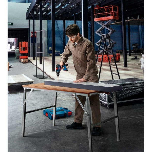 Ударный шуруповерт-дрель Bosch Professional GSB 18V-50 18В 2х20Ач ЗУ GAL 18V-20 L-Case (06019H5100) - фото №4