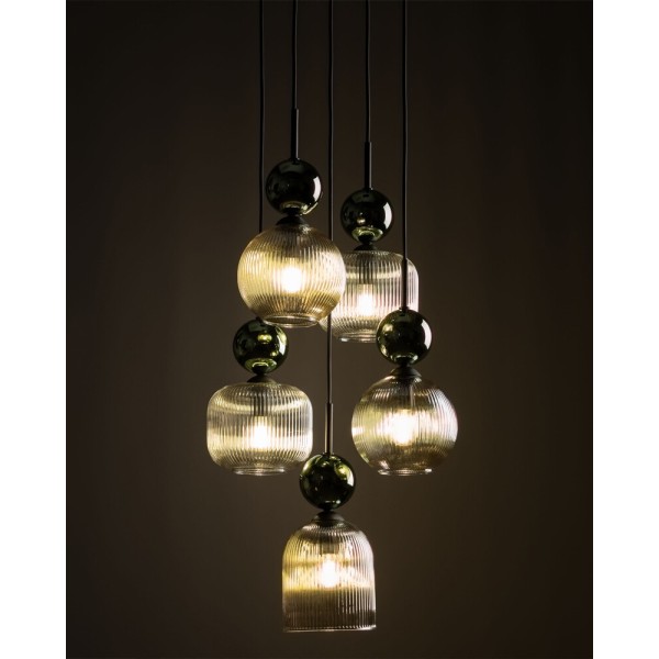 Подвесной светильник, люстра TK Lighting 11149 Sophia E14 5x10W IP20 зеленый - фото №2