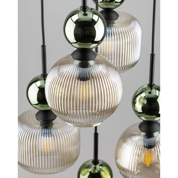 Подвесной светильник, люстра TK Lighting 11149 Sophia E14 5x10W IP20 зеленый - фото №3