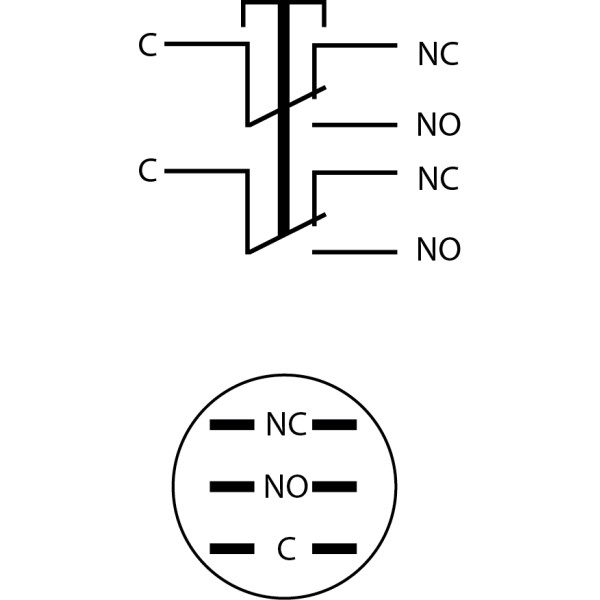 Металева кнопка Аско-Укрем TYJ 16-212 2NO+2NC (A0140010089) - фото №5
