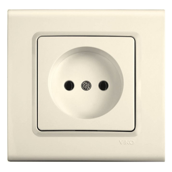 Розетка кремова VIKO Linnera