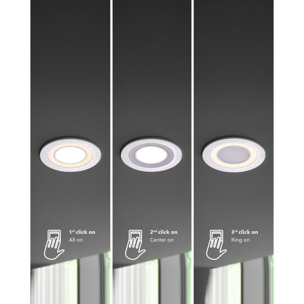 Точечный светильник Nordlux 47500101 Clyde LED 1x4W 2700K 350Lm IP20 белый - фото №1