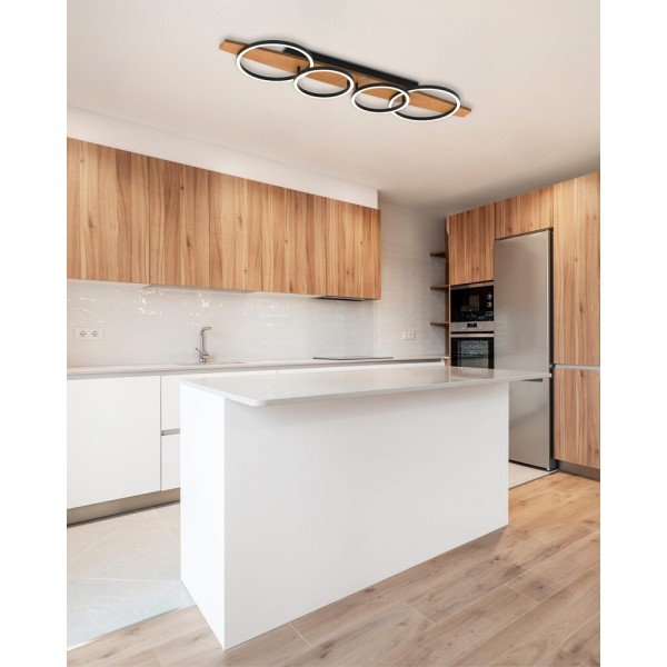 Люстра Goldlux 334268 Melisa LED 1x28W 4000K 3700Lm IP20 бежевая - фото №1