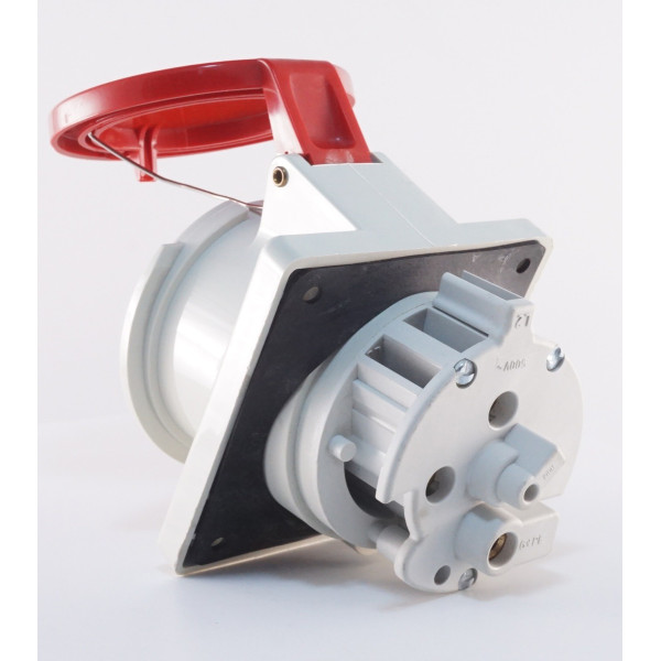 Наклонный силовой разъем WALTHER WL560406 (3Р+PЕ) 63А 380V IP44 - фото №3