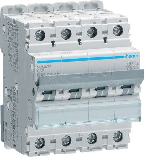 Вводный автомат NCN432 (4р,С,32А) Hager