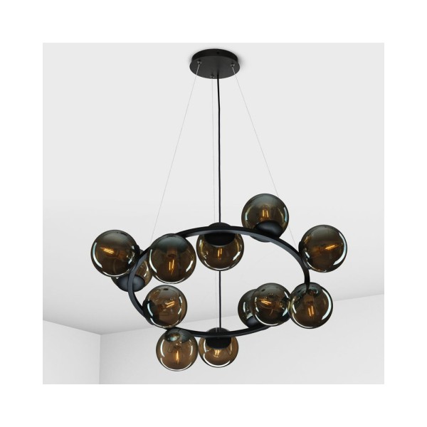 Подвесной светильник, люстра Imperium Light 1401280.05.69 Frost E14 12x40W IP20 черный