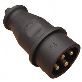 Вилка Bemis BK6-3504-2011 3х32А каучуковая (6.1.113781)